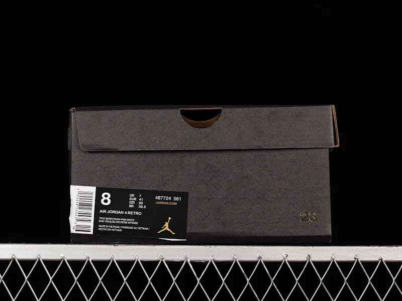 All categories Air Jordan Jordan series basketball shoes Air Jordan 4 Air Jordan 4 Retro AJ4 Joe 4 Purple Rose Sports basketball shoes 487724-561